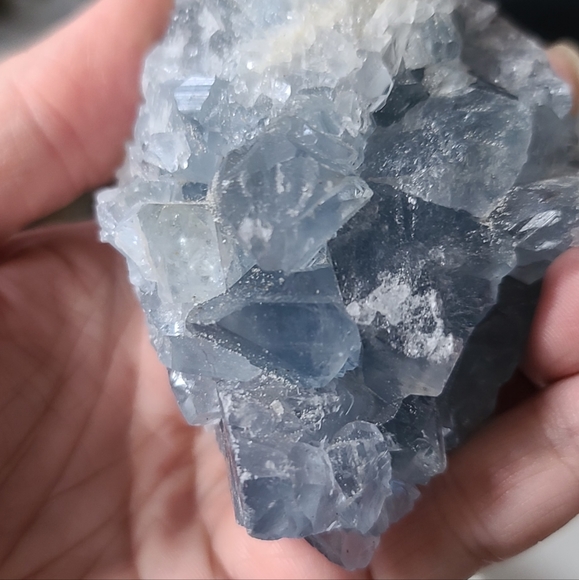 RARE BLUE Celestite crystal Chunk - Picture 2 of 8
